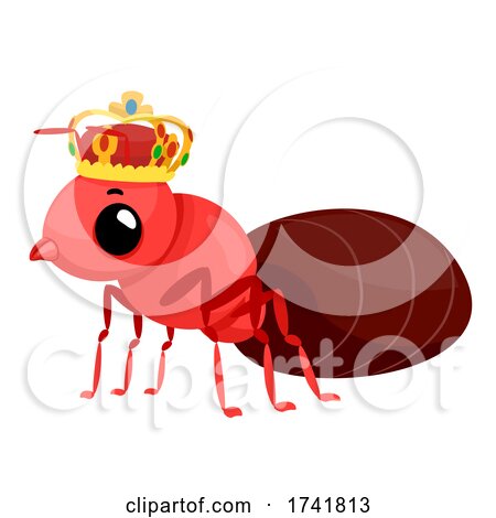 Mascot Ant Queen Crown Illustration by BNP Design Studio