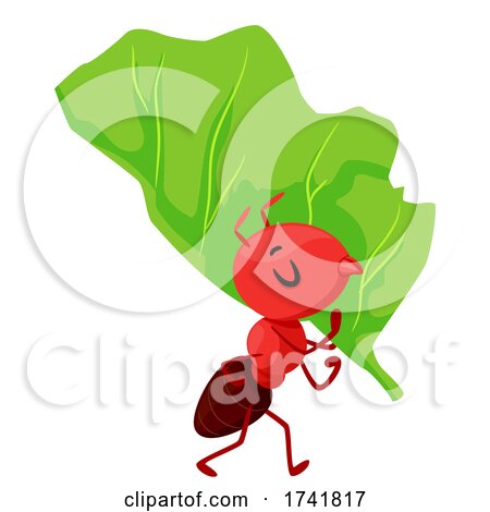 Mascot Ant Leaf Cutter Illustration by BNP Design Studio