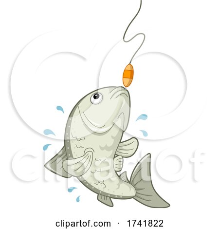 Fish Caught Fishing Rod Illustration by BNP Design Studio