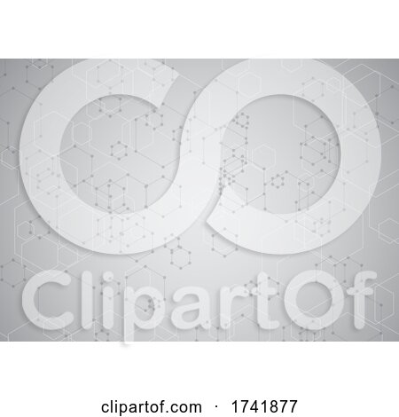 Abstract Background with Modern Hexagonal Tech Design by KJ Pargeter
