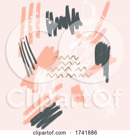 Hand Painted Abstract Art Design Background by KJ Pargeter