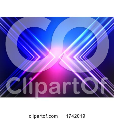Abstract Neon Style Background by KJ Pargeter