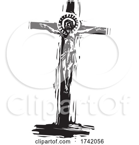 Covid Christ on the Crucifix by xunantunich