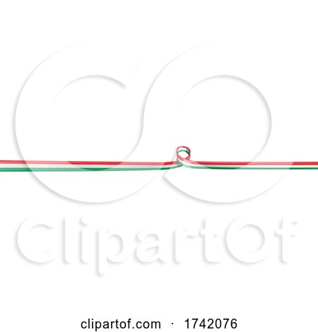 Italian or Mexican Ribbon Flag Border by Domenico Condello
