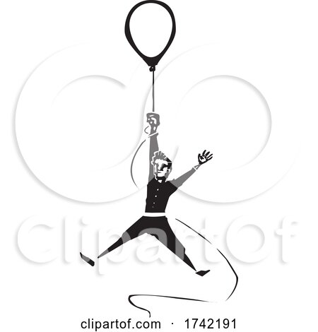 Man Hanging from a Balloon by xunantunich
