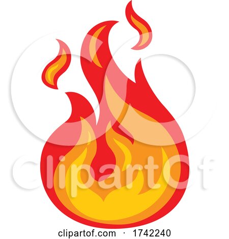 Fire Flame Icon Concept by AtStockIllustration