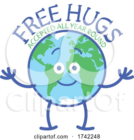 Earth Mascot Offering Free Hugs All Year Round by Zooco