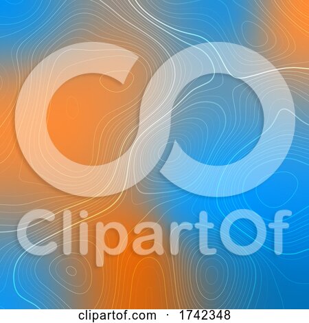 Abstract Topography Design Background with Heat Map Effect by KJ Pargeter