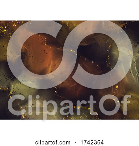 Liquid Gold Abstract Background by KJ Pargeter