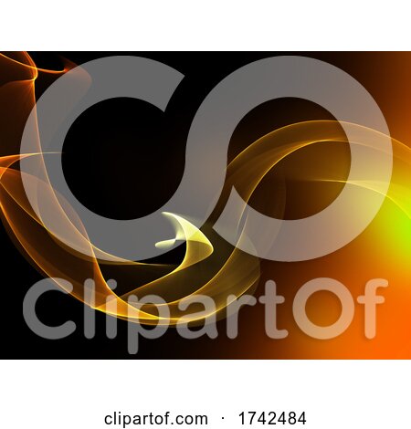Abstract Fire Themed Background with Flowing Lines by KJ Pargeter