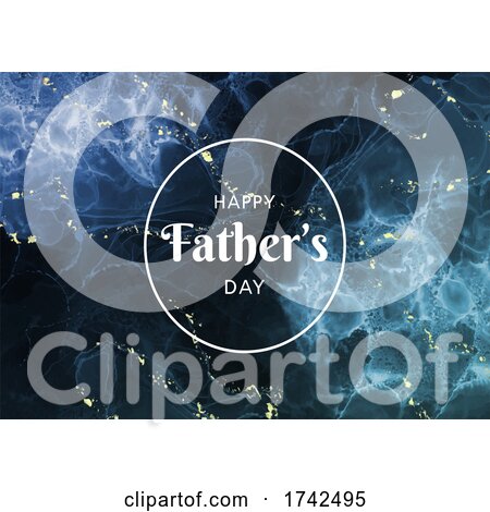 Fathers Day Background with Alcohol Ink Design by KJ Pargeter