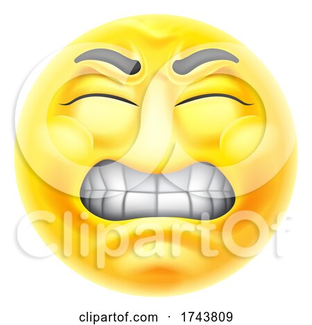 Angry Jealous Mad Hate Emoticon Cartoon Face by AtStockIllustration ...