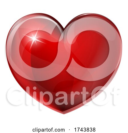 Heart Shaped Cartoon Emoji Emoticon Icon by AtStockIllustration