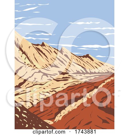 The Jurassic Navajo Sandstone in San Rafael Reef Located in Glen Canyon National Recreation Area Utah WPA Poster Art by patrimonio