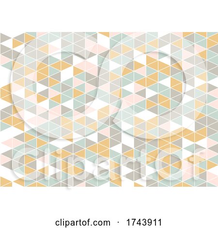 Abstract Low Poly Scandinavian Style Pattern Background by KJ Pargeter