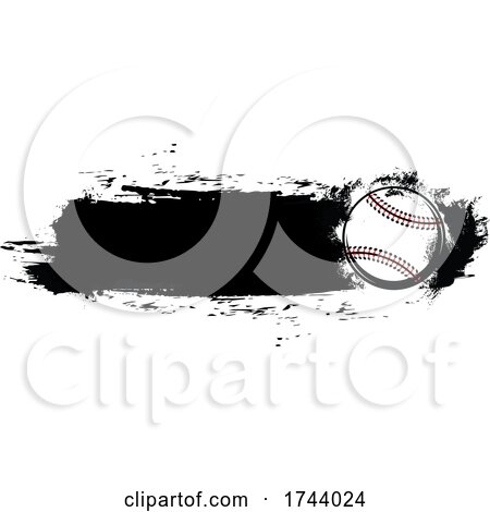 Baseball with Grunge by Vector Tradition SM