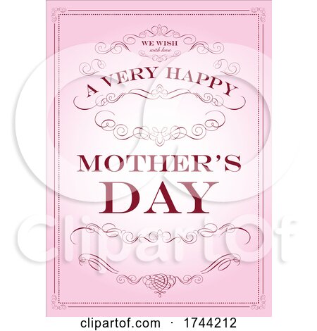 Happy Mothers Day Design by BestVector