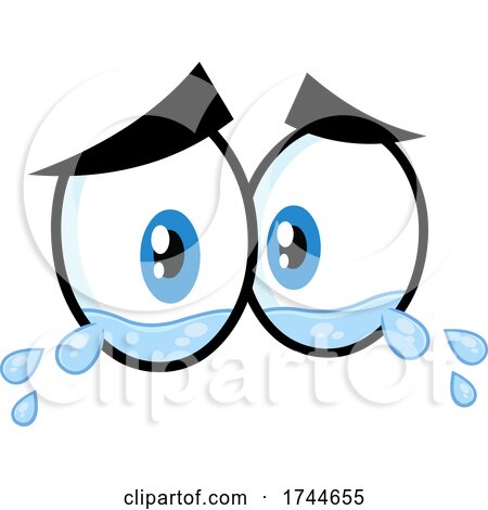 Pair of Eyes Crying by Hit Toon