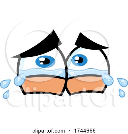 Pair of Eyes Crying by Hit Toon