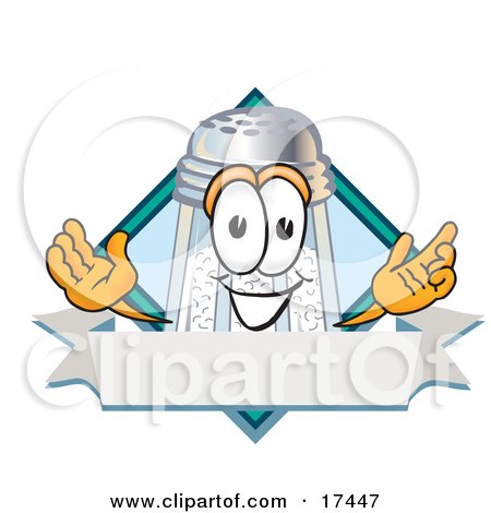 Clipart Picture of a Salt Shaker Mascot Cartoon Character Resting His Head  on His Hand by Toons4Biz #7384