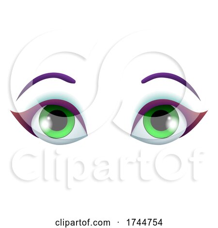Cartoon Pair of Eyes by AtStockIllustration