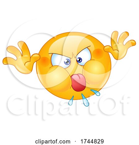 Angry Emoji Emoticon Sticking Its Tongue out and Making a Childish Funny Face Posters, Art Prints
