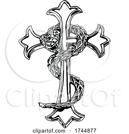 Snake and Cross by dero