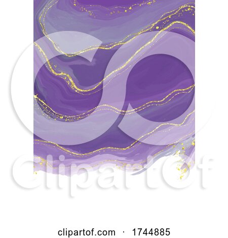 Hand Painted Background with Glitter Elements by KJ Pargeter