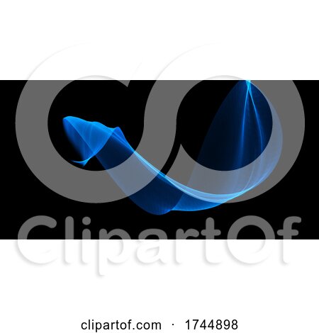 Abstract Banner with Flowing Waves Design by KJ Pargeter