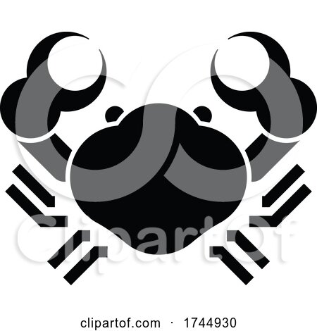 Crab Sign Label Icon Concept by AtStockIllustration