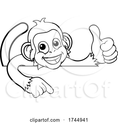 happy animal thumbs up drawing