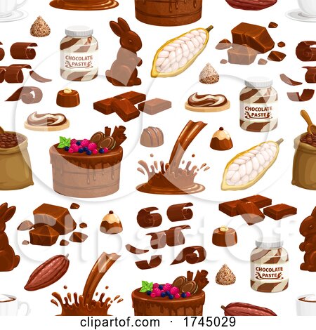Chocolate Pattern Background by Vector Tradition SM