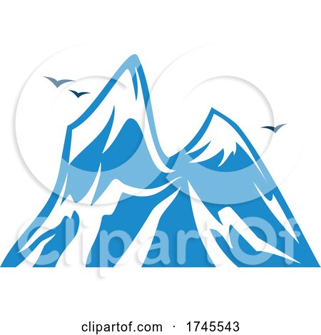 Mountain and Birds by Vector Tradition SM