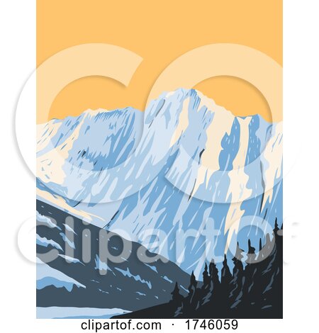 Summit of Eldorado Peak at the Head of Marble Creek and Inspiration Glacier Located in Northern Cascades National Park in Washington Poster Art by patrimonio