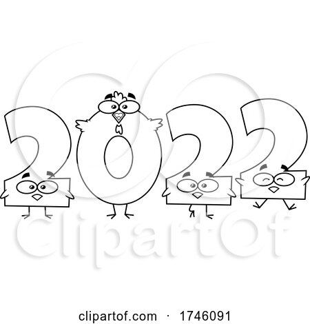 New Year 2022 Chicken Numbers by Hit Toon