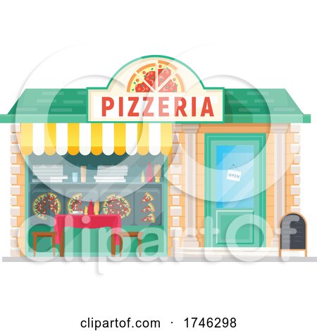 Pizzeria Business Facade by Vector Tradition SM