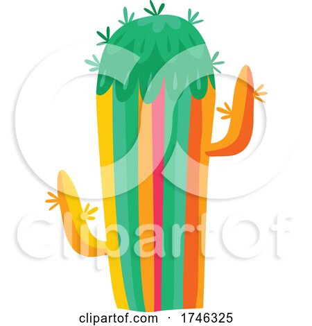 Colorful Cactus by Vector Tradition SM