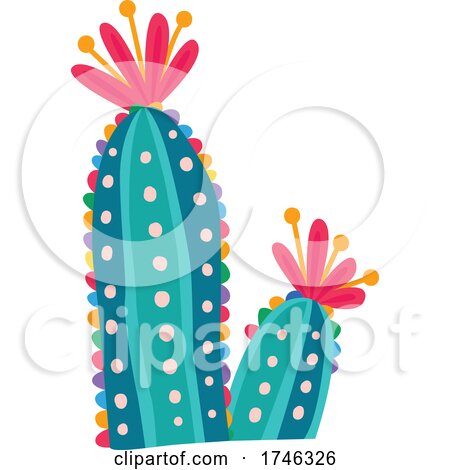 Colorful Cactus by Vector Tradition SM