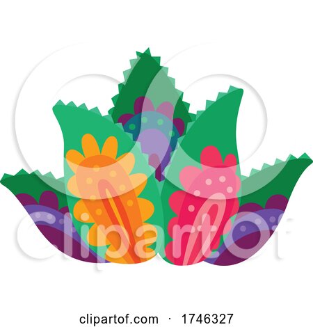 Colorful Cactus by Vector Tradition SM