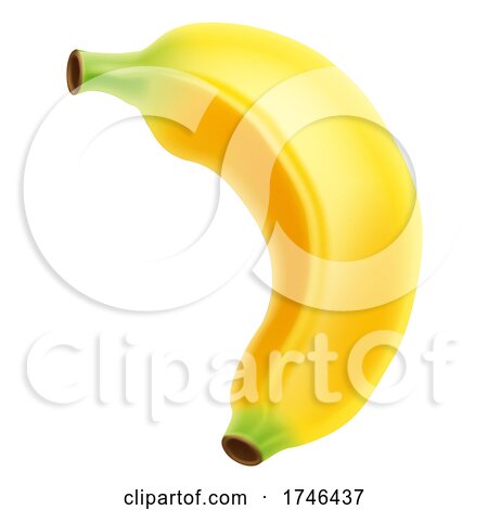 Banana Fruit Cartoon Emoji by AtStockIllustration