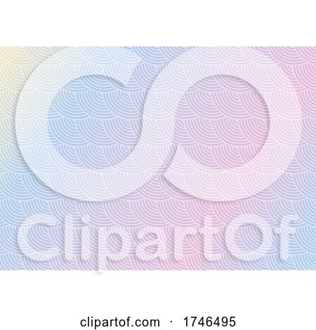 Pastel Japanese Themed Pattern Background by KJ Pargeter