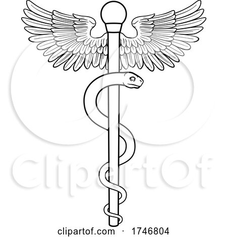 Rod of Asclepius Doctor Medical Symbol by AtStockIllustration