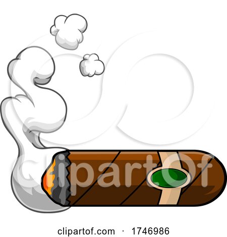 Smoking Cigar by Hit Toon