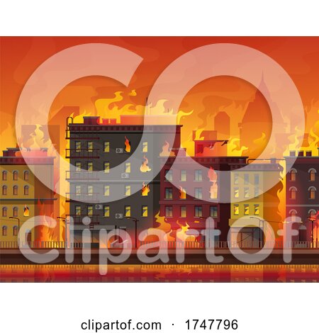 City on Fire by Vector Tradition SM