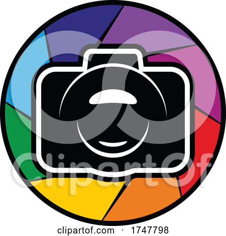 Camera and Colorful Shutter by Vector Tradition SM