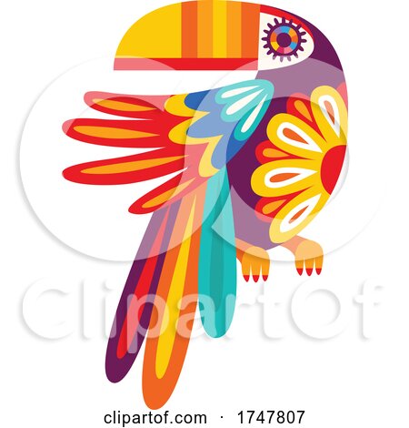 Mexican Themed Toucan Bird by Vector Tradition SM