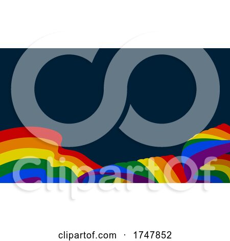 Rainbow Pride Peace Flag Design by AtStockIllustration