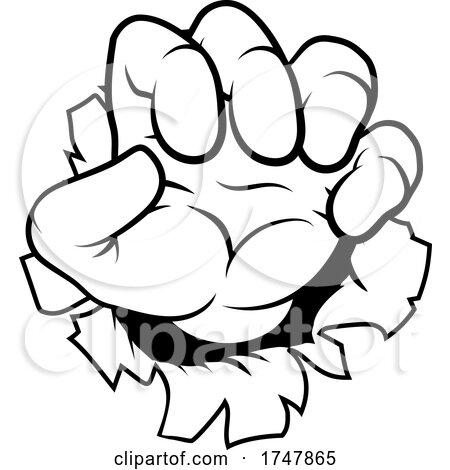 Monster Claw Cartoon Hand by AtStockIllustration