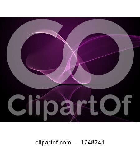 Abstract Design of Purple Flowing Lines by KJ Pargeter
