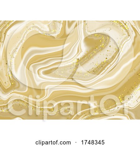 Abstract Marble Background with Glittery Gold Elements by KJ Pargeter
